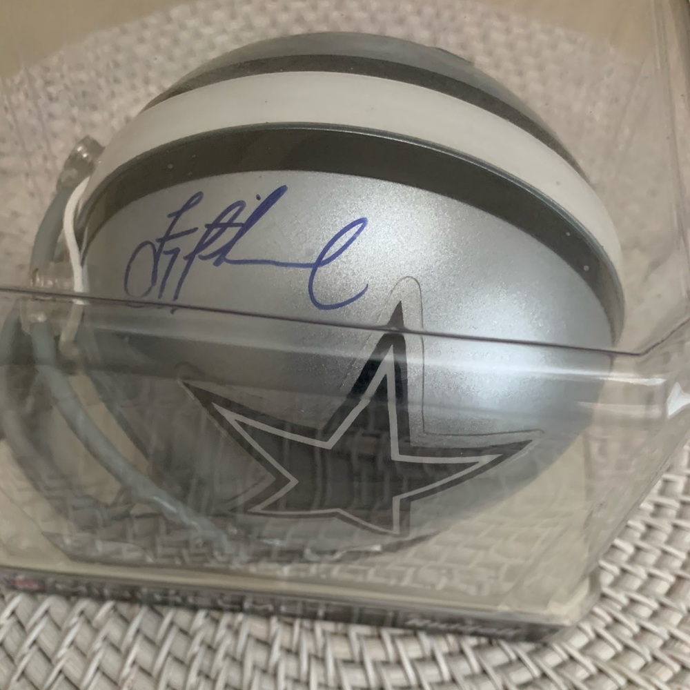 Dallas Cowboys Troy Aikman- Autographed helmet